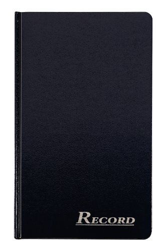 Adams Record Ledger, Hard Bound Textured Cover, 7.5 x 12.25 Inches, 300 Acid Free Pages, Navy (ARB712R3M), White
