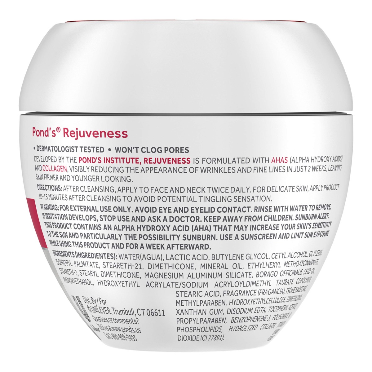 Pond’s Anti-Wrinkle Face Cream Anti-Aging Moisturizer With Alpha Hydroxy Acid and Collagen 14.1 oz | The Storepaperoomates Retail Market - Fast Affordable Shopping