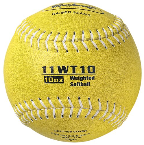 Markwort Color Coded Weighted 11-Inch Softball (10-Ounce, Olive)