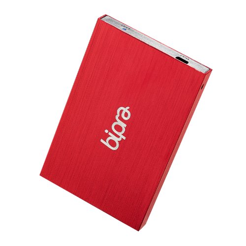 BIPRA 320Gb 320 Gb 2.5 Inch External Hard Drive Portable USB 2.0 – Red – Fat32