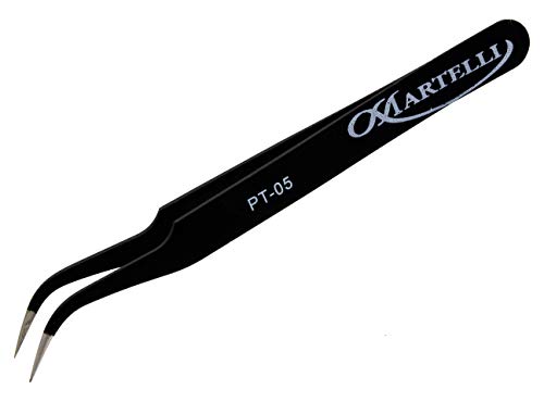 Martelli pin Point Tweezers, Black