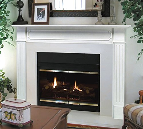 Pearl Mantels 520-48 Berkley Paint Grade Fireplace Mantel, 48-Inch, White, 48 Inch