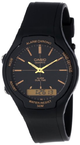 Casio Men’s AW90H-9E Sport Multi-Function Black Dial Dual Time Watch