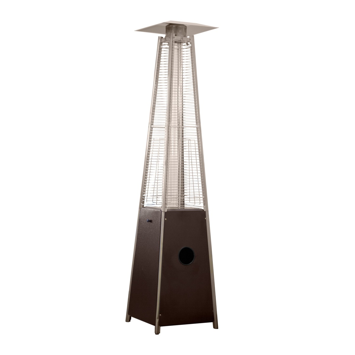 Hiland HLDSO1-WGTHG Pyramid Glass Tube Propane Patio Heater w/Wheels, 40,000 BTU, Hammered Bronze | The Storepaperoomates Retail Market - Fast Affordable Shopping