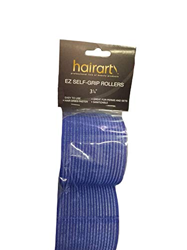 HairArt E-Z Self Gripping Rollers 3-1/4″ Super Jumbo Blue – 2 Cpunt (Pack of 1)