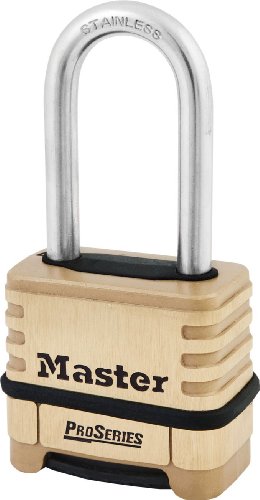 Master Lock 1175LHSS ProSeries Set Your Own Combination Lock, 2-1/4″ Wide, Brass