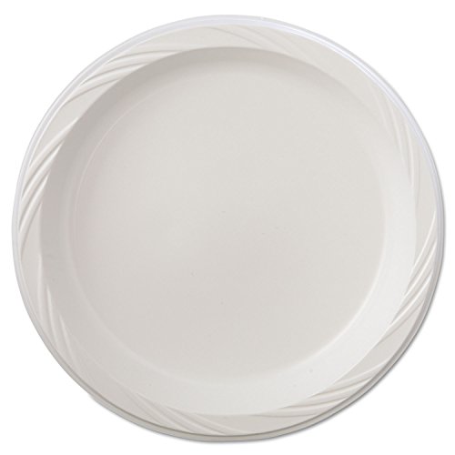 Huhtamaki HUH 82209 Chinet 9″ White Color Popular Choice Light Weight Plastic Round Plate