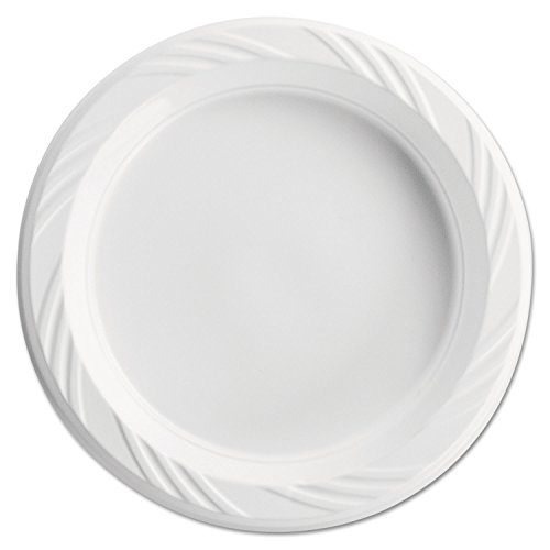 Huhtamaki HUH 82206 Chinet 6″ White Color Popular Choice Light Weight Plastic Round Plate
