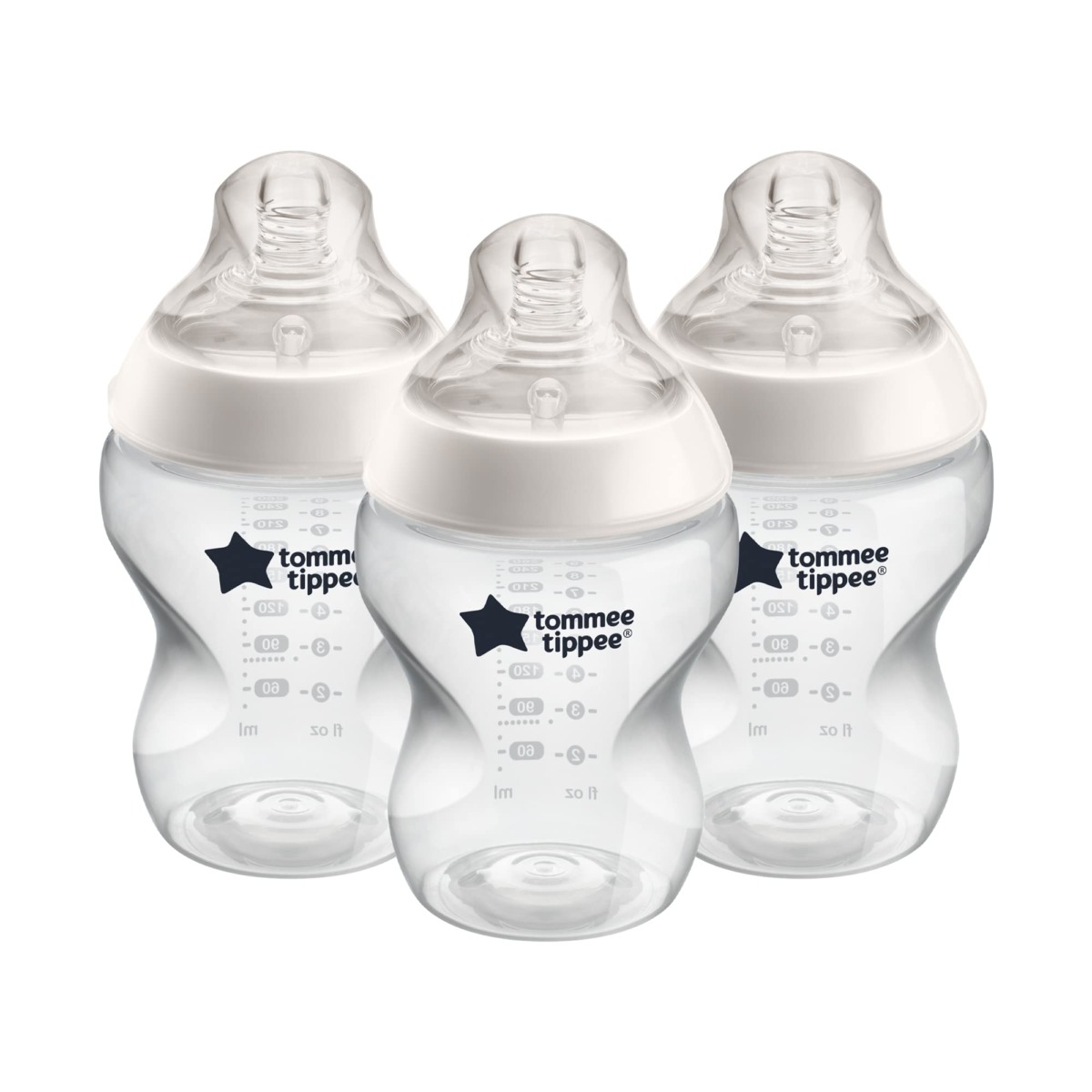 Tommee Tippee Closer to Nature Baby Bottles Slow Flow Breast-Like Nipple with Anti-Colic Valve (9oz, 3 Count) | The Storepaperoomates Retail Market - Fast Affordable Shopping