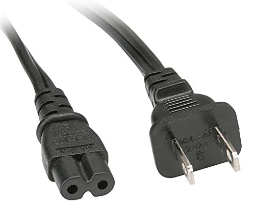 2 Prong Printer Power Cord/Printer Power Cable for Canon PIXMA MP160 And Many Different Other Model Canon HP,Lexmark,Dell,Brother,Epson.