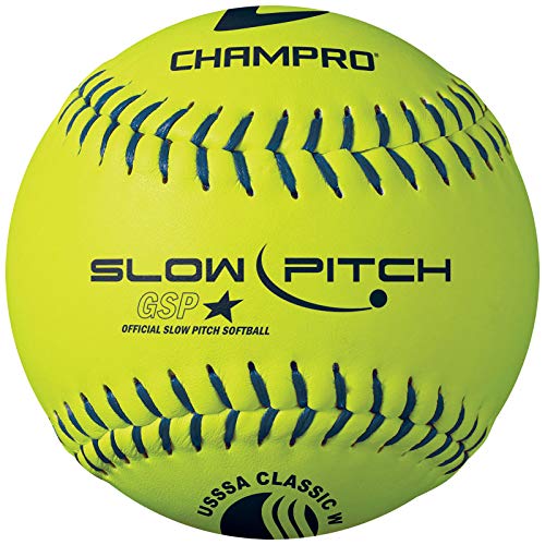 Champro Durahide cover, USSSA Slow Pitch (Optic Yellow, 11-Inch)