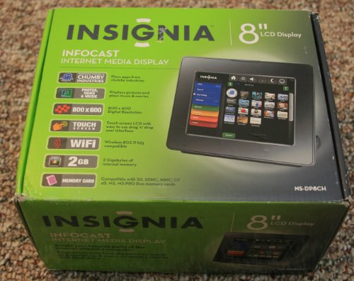 Insignia Infocast NS-DP8CH Infocast 8″ Internet Media Display