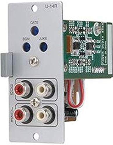 TOA U-14R Dual Input Priority Module with Automatic Gain Control, Used in Conjunction with TOA’s 900 Series and BG-1000 Series Amplifier, Two Line Inputs, Auto-Mute Function