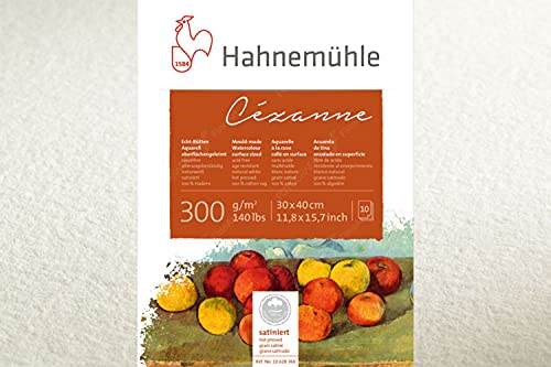 Hahnemuhle Cezanne Watercolor Block Matte Surface 11.75×15.5 Inches 300gsm 10 Sheets