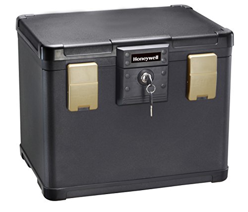 Honeywell Safes & Door Locks 30 Minute Fire Safe Waterproof Filing Safe Box Chest (fits Letter and A4 Files), Medium, 1106