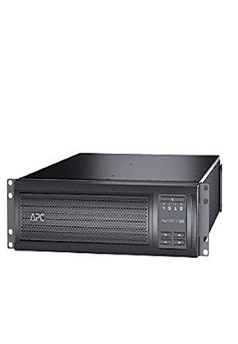 APC Network UPS, 3000VA Smart-UPS Sine Wave UPS with Extended Run Option, SMX3000RMLV2UNC, Network Management Card, 2U Rackmount/Tower Convertible, Line-Interactive, 120V Black