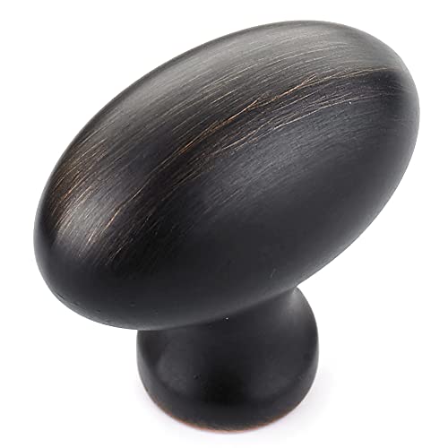 Richelieu Hardware BP444340BORB Laurier Collection 1 9/16 in (40 mm) x 7/8 in (22 mm) Brushed Oil-Rubbed Bronze Traditional Cabinet Knob Brushed Oil-Rubbed Bronze Finish