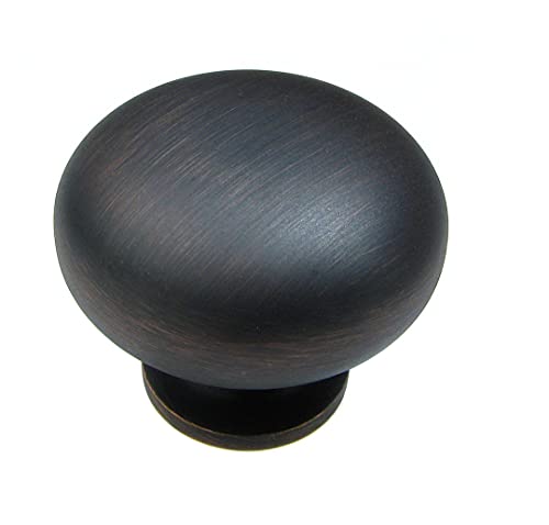 Richelieu Hardware BP492338BORB Gatineau Collection 1 1/2 in (38 mm) Brushed Oil-Rubbed Bronze Traditional Cabinet Knob Brushed Oil-Rubbed Bronze Finish
