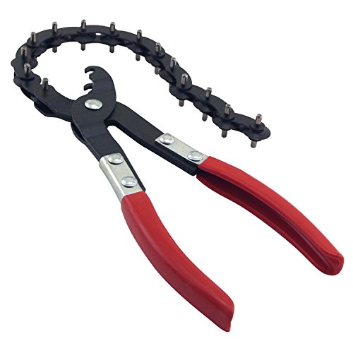 OEMTOOLS 27045 Tailpipe Cutter, Features Pipe Cutter Chain w/ Cutting Wheels, Exhaust Pipe Cutter w/ Cushion Grips, Can Be Used as PVC Cutter or Copper Pipe Cutter