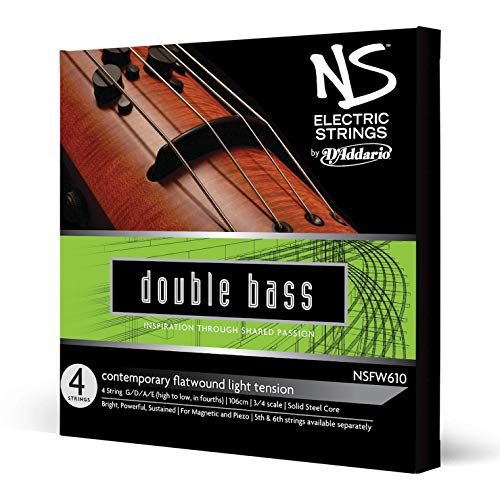 D’Addario NS Electric Contemporary Bass String Set, 3/4 Scale, Medium Tension