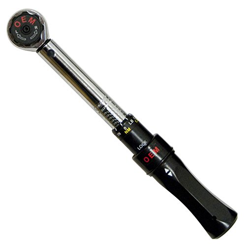 OEMTOOLS 25685 3/8” Drive Click Style Torque Wrench, 3/8 Drive Compatible, For Precise Fastening, Perfect For Vehicle/Motorcycle Repair, Measures From 25-250 In/Lbs