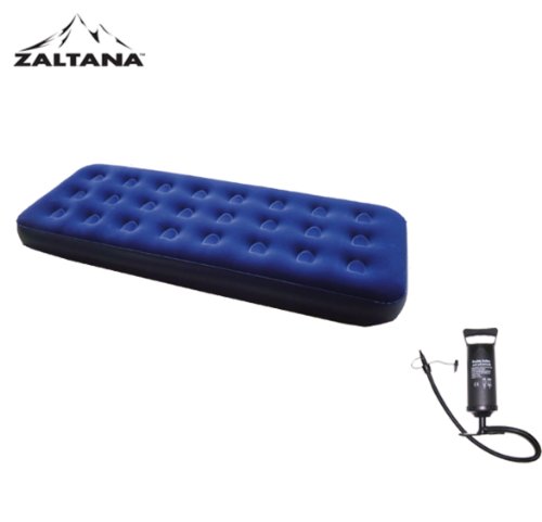 Zaltana Single Size Air Mattress with Double Action Air Pump (Capacity:700mlx2)