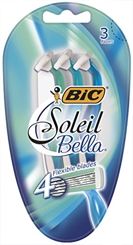 Bic Soleil Bella 4 Blade Disposable Razor for Women 3 Count
