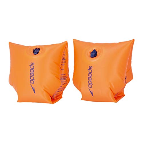 Speedo Unisex Junior Inflatable Armband, Orange, 2-6 Years
