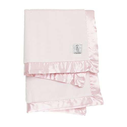 Little Giraffe Baby Blanket – Luxe Soft Blanket with Satin Trim – Baby Stroller Blanket – Newborn Baby Essentials & Baby Gifts – 29×35″ – Pink