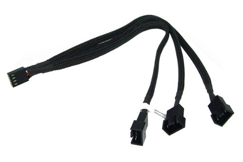 Phobya 3-Way PWM Splitter Cable (Power 3 PWM Fans from a Single Connection!)