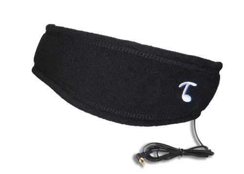 Tooks SPORTEC BAND (FLEECE) – Headphone Headband With Built-in Removable Headphones – COLOR: BLACK, Soft 100% Micro Fleece Keeps You Comfortable From Sports to Sleep, Unique Gift Idea
