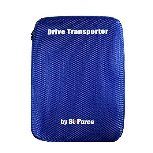 SiForce Portable 3.5 inch Internal Hard Drive Shockproof Case, SiForce Hard Drive Transporter Classic Hard Drive Storage Case