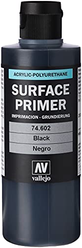 Vallejo Black Primer Acry-Poly 200ml Paint