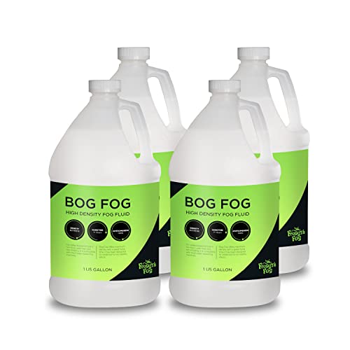 Froggy’s Fog – Bog Fog – Extreme High Density Fog Fluid – Long 2 Hour Hang Time – For Halloween, Haunted Attractions, White-Out Effects