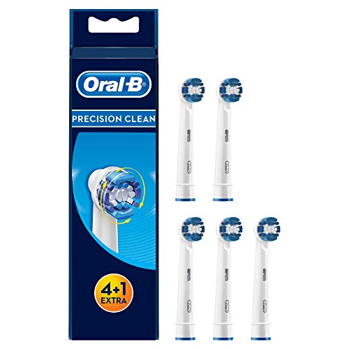 Oral-B Precision Clean Rechargeable Electric Toothbrush Heads – 5 Count (Pack of 1 )