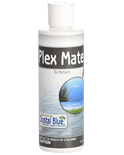 Crystal Blue Plex Mate Aquatic Surfactant for Herbicides – 8 Ounces – Non-Ionic, Increase Product Coverage, Increase Product Penetration, Increase Product Effectiveness