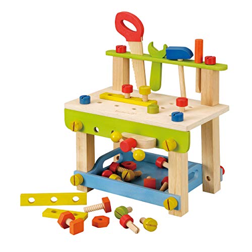 EverEarth Toddler Workbench with Tools. Wooden Building Set Hammer Toy | The Storepaperoomates Retail Market - Fast Affordable Shopping