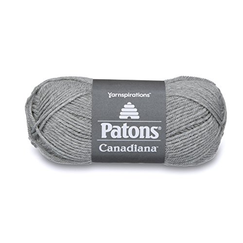 Patons Canadiana Yarn, Pale Grey Mix