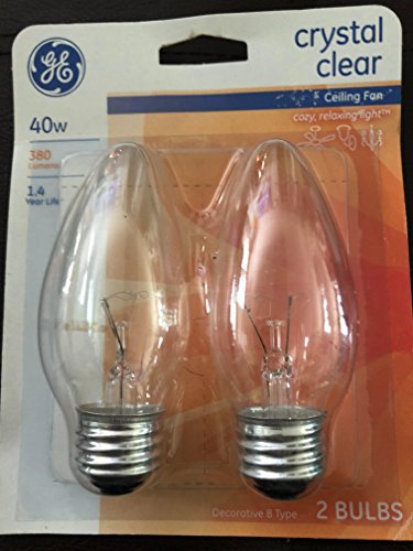 General Electric 48396 40-Watt Ceiling Fan/ Chandelier Light Bulb