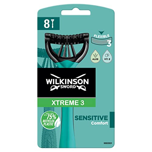 WILKINSON SWORD – Xtreme 3 for Men | Sensitive | 8 x Disposable Razors