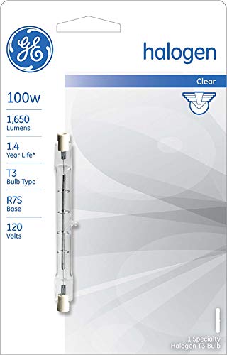GE 100 watts T3 Tubular Halogen Bulb 1,500 lumens Warm White 1 pk