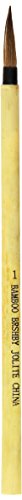 School Specialty 236685 Watercolor Paint Brush, Bamboo Handle, Size 1, Fine Brown Hair