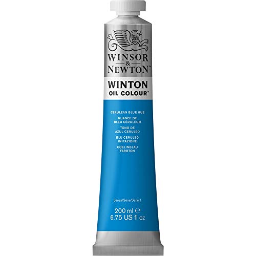 Winsor & Newton Winton Oil Color, 200ml (6.75-oz), Cerulean Blue Hue