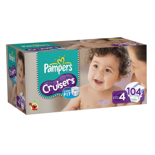 Pampers Cruisers Diapers Value Pack Size 4 104 Count