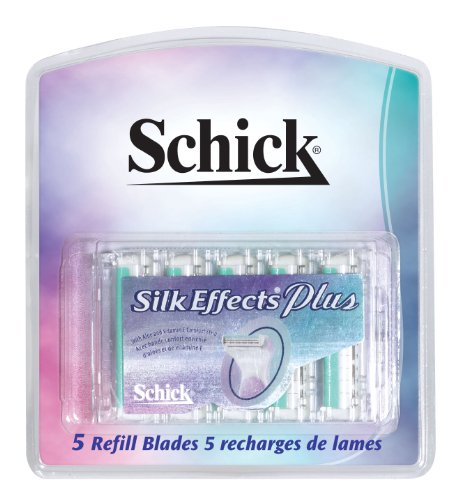 Schick Silk Effects Plus Razor Refill, 5-Count (Pack of 2)