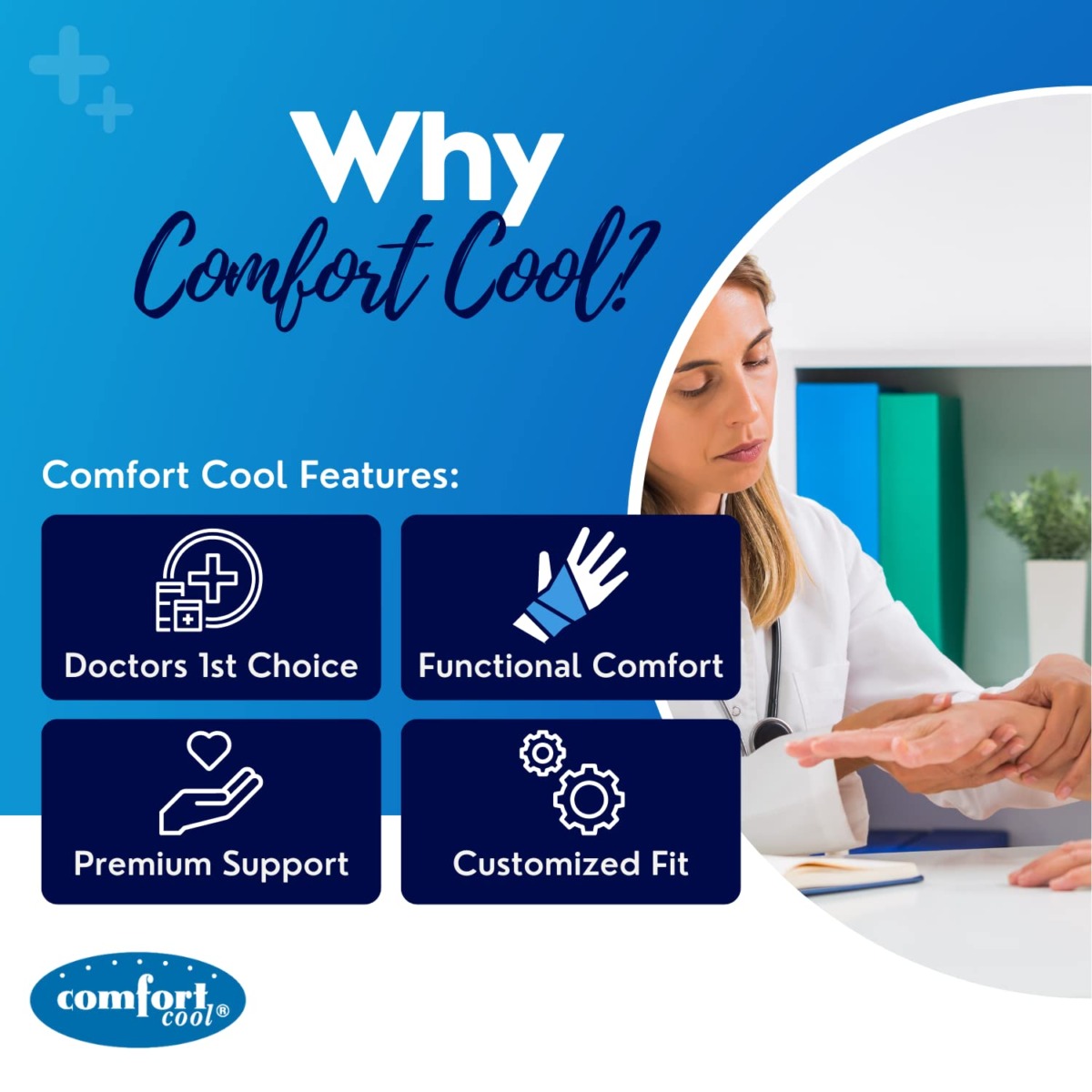 Comfort Cool Thumb CMC Restriction Splint, Right Medium 7″ to 8″ | The Storepaperoomates Retail Market - Fast Affordable Shopping