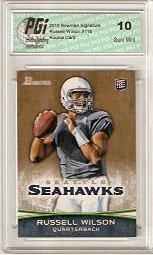 Russell Wilson 2012 Bowman Signature Gold SP #116 Seahawks Rookie Card PGI 10 | The Storepaperoomates Retail Market - Fast Affordable Shopping