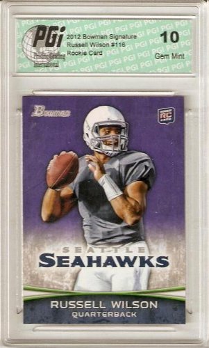Russell Wilson 2012 Bowman Signature Gold SP #116 Seahawks Rookie Card PGI 10 | The Storepaperoomates Retail Market - Fast Affordable Shopping