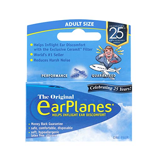 EarPlanes Ear Plugs 1 Pair (Pack of 2)
