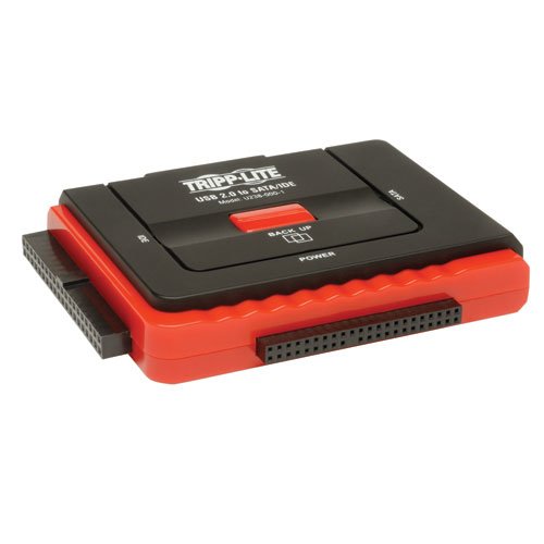 Tripp Lite USB 2.0 Hi-Speed to Serial ATA (SATA) and IDE Adapter for 2.5in / 3.5in / 5.25in Hard Drives(U238-000-1)